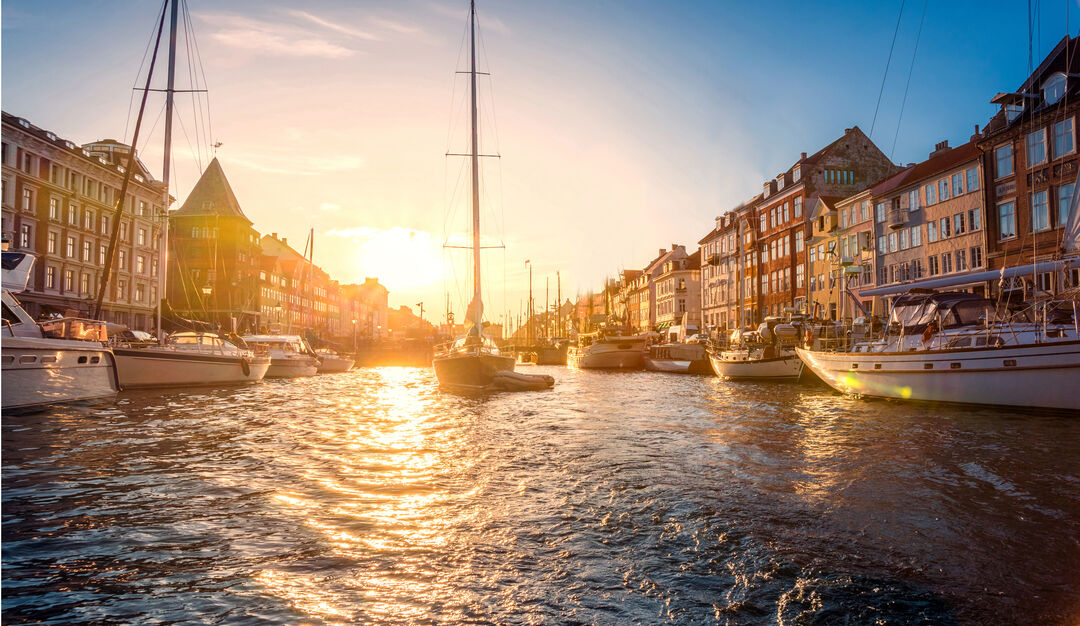 Boats Moored In Copenhagen