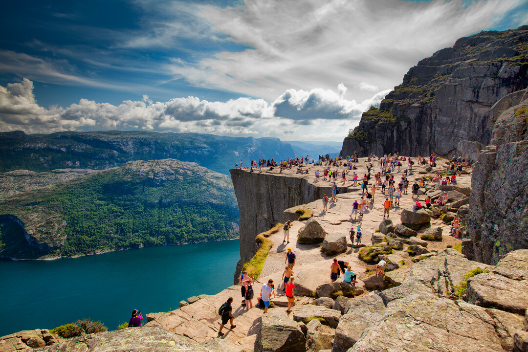 Pulpit Rock, Norway - Stock Image